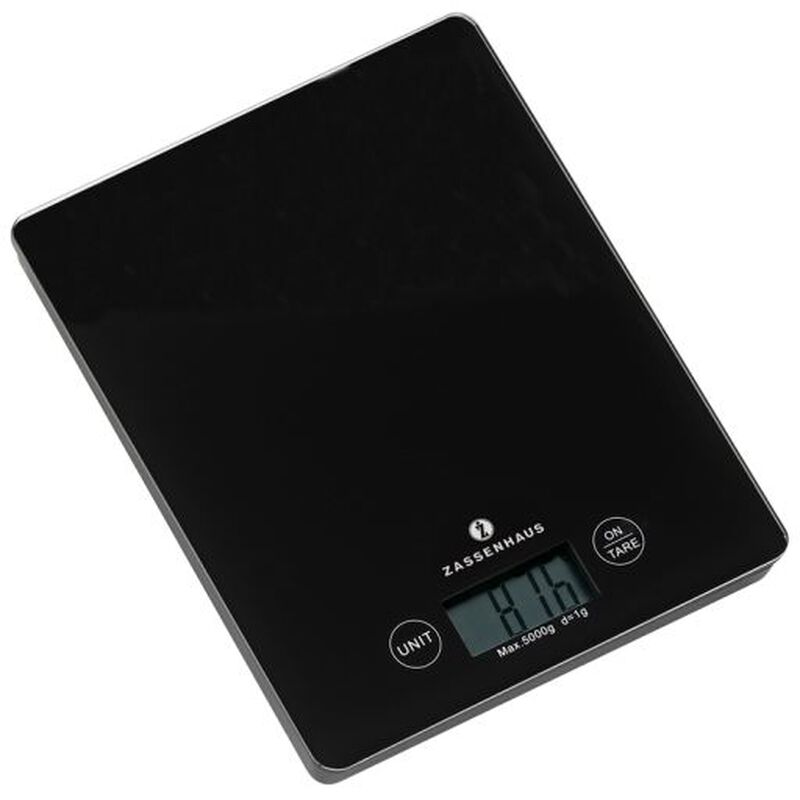 Zassenhaus Digital Scales Balance Black 16x20cm image number 0