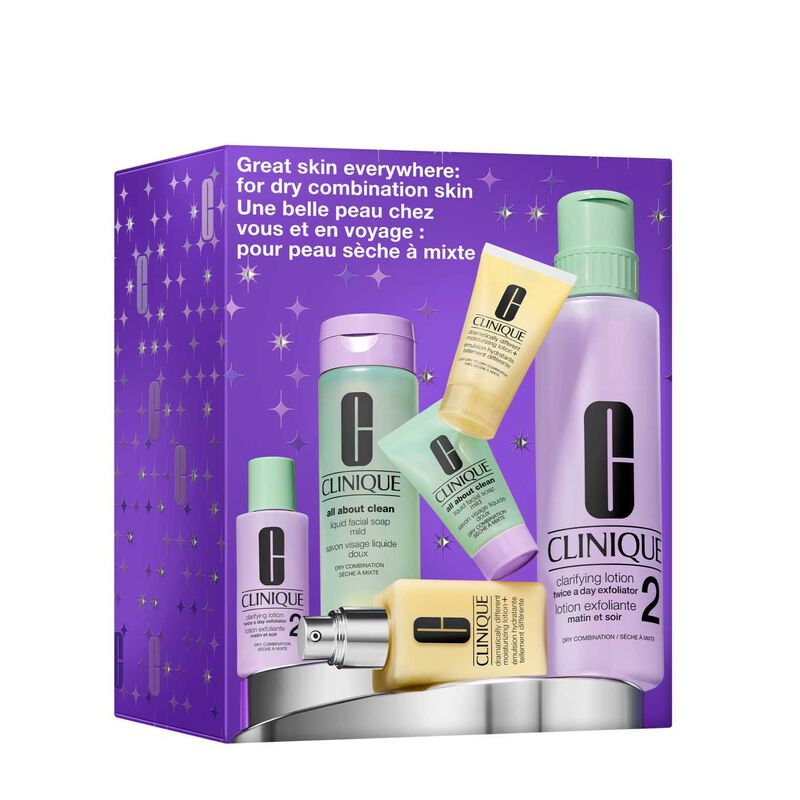 Clinique Great Skin Everywhere: Dry Combination Christmas Gift Set image number 1
