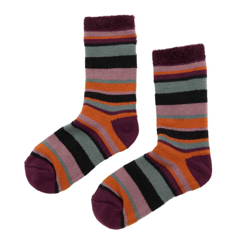 Seasalt Cornwall Cabin Socks Concertina Rust Multi image number 0