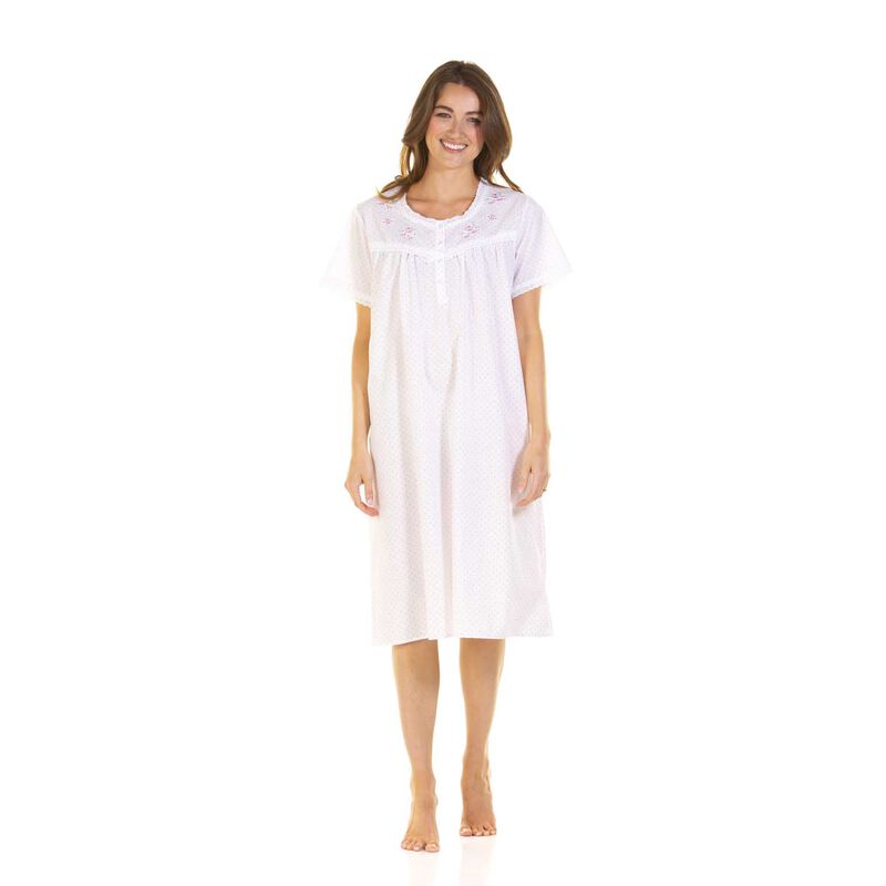 La Marquise Emily Dot Short Sleeve Nightdress image number 1