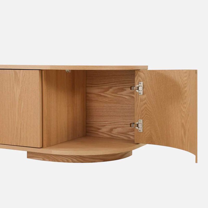 NED Collections Elm TV Unit 160cm - Natural image number 2