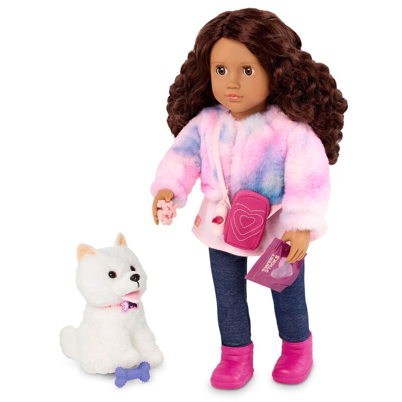 Our Generation Dolls Doll & Pomeranian Pup - Ines & Jojo image number 1