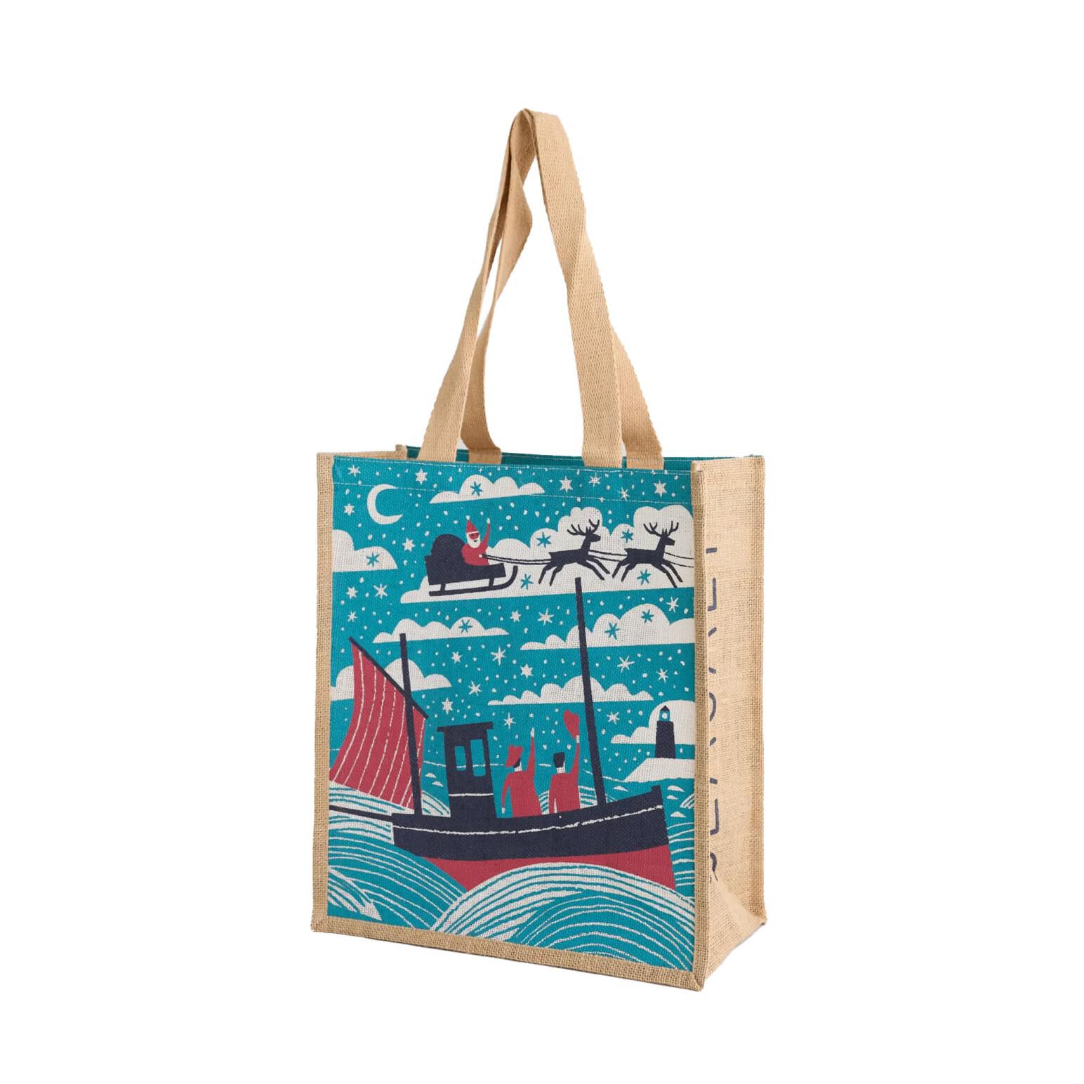 Seasalt Cornwall Jute Shopper Santa Flyby Emulsion Ballantynes Department Store