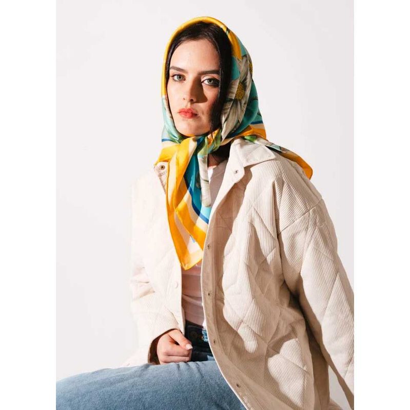 Artifact x Kelly Thompson Glade Square Silk Scarf image number 1
