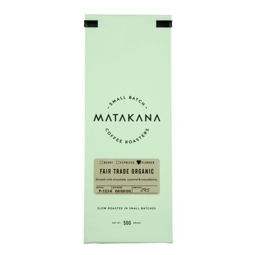 Matakana Coffee Roasters FT Organic Plunger 500g