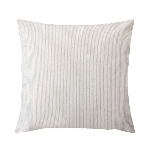 Città Pinstripe Euro Pillowcase White/Charcoal