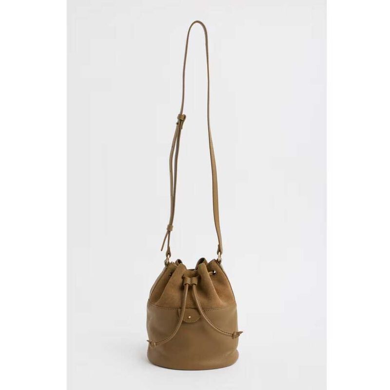Seasalt Cornwall Mor Tide Bucket Bag Leather Oak image number 2