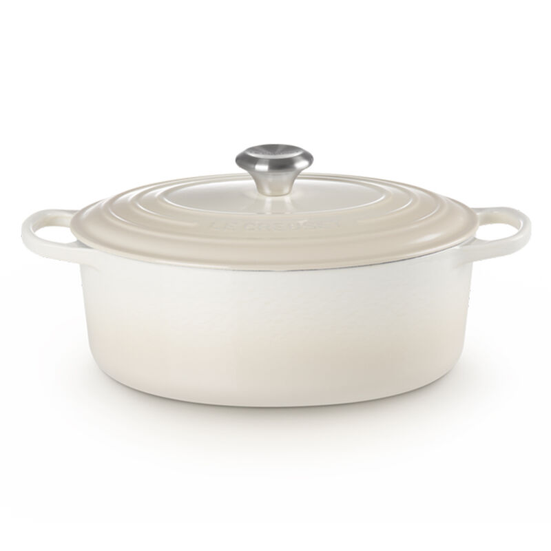 Le Creuset Cast Iron Oval Casserole 29cm - Meringue image number 0