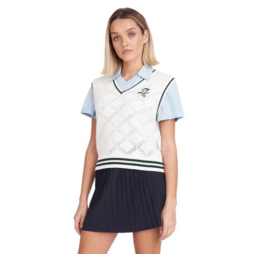 Huffer Womens Diamond Crop Vest