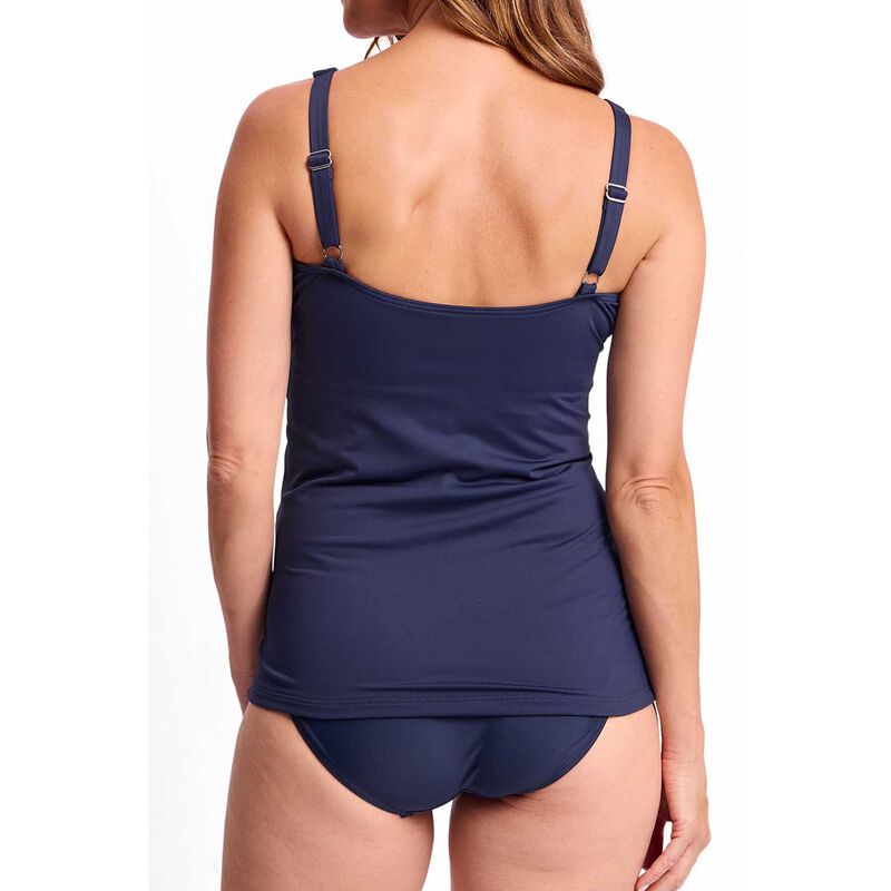 Jantzen Laguna Gathered Surplice Singlet - Navy image number 1