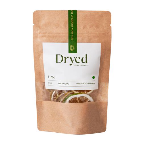Dryed Premium Garnishes 12pc Pouch Lime