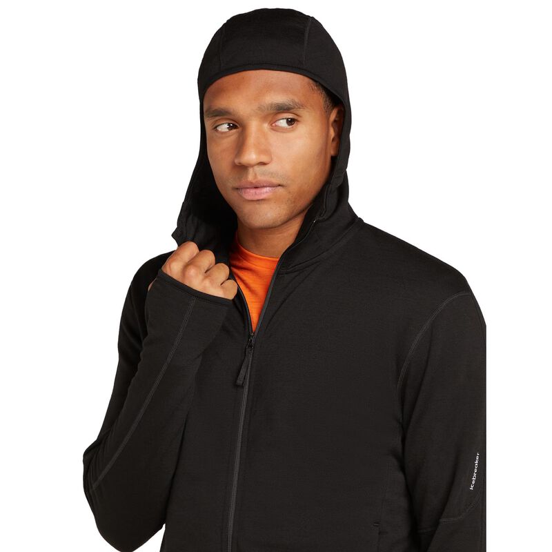 Icebreaker M Merino 360 RealFleece Elemental LS Zip Hood image number 2