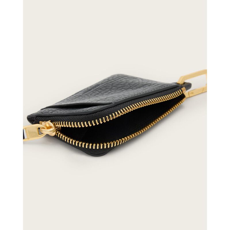 AllSaints Remy Leather Grain Wallet image number 2