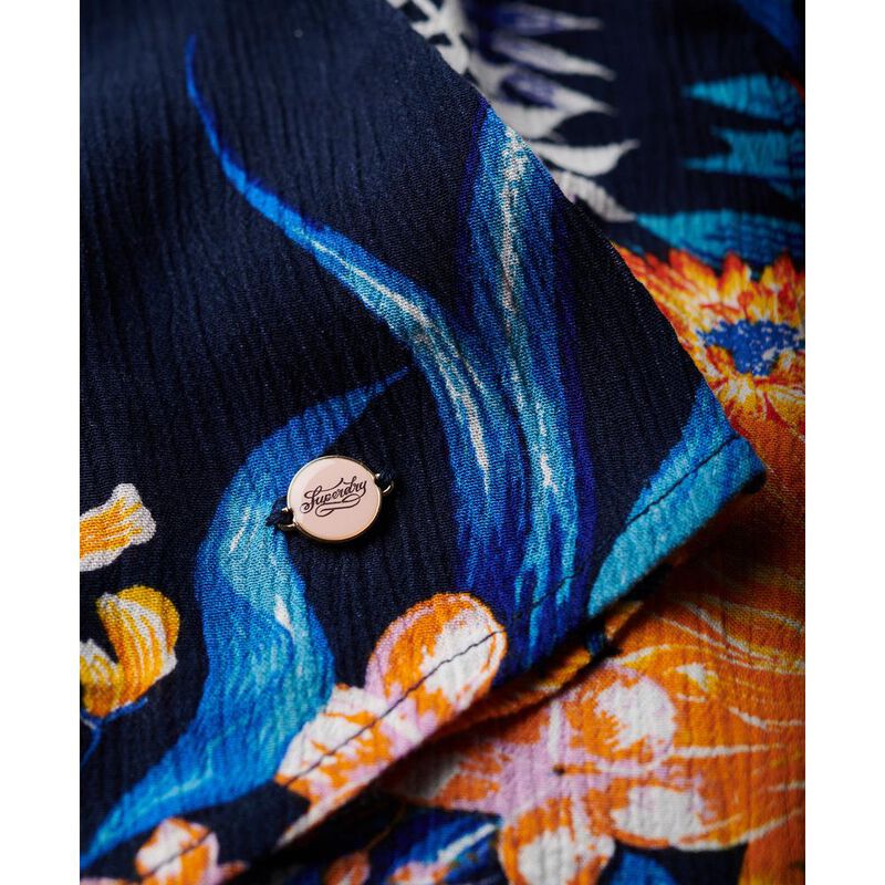 Superdry Printed Mini Wrap Dress image number 2
