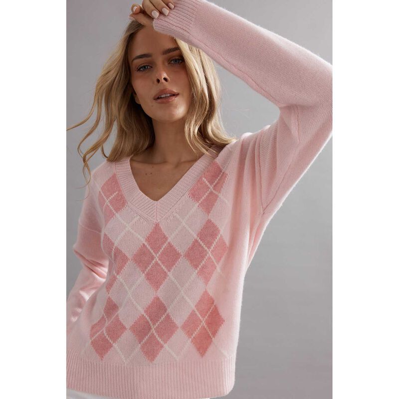 Caitlin Crisp Argyle Jumper image number 2