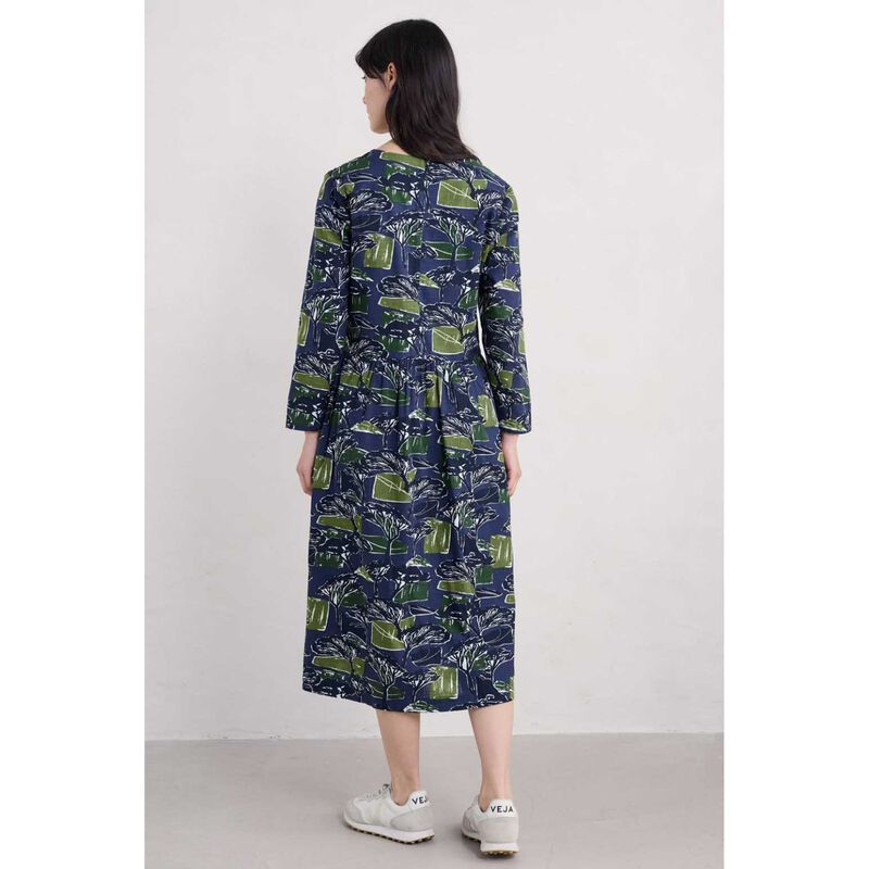 Seasalt Cornwall Linden Dress Sketchbook Trees Sea Cave image number 1