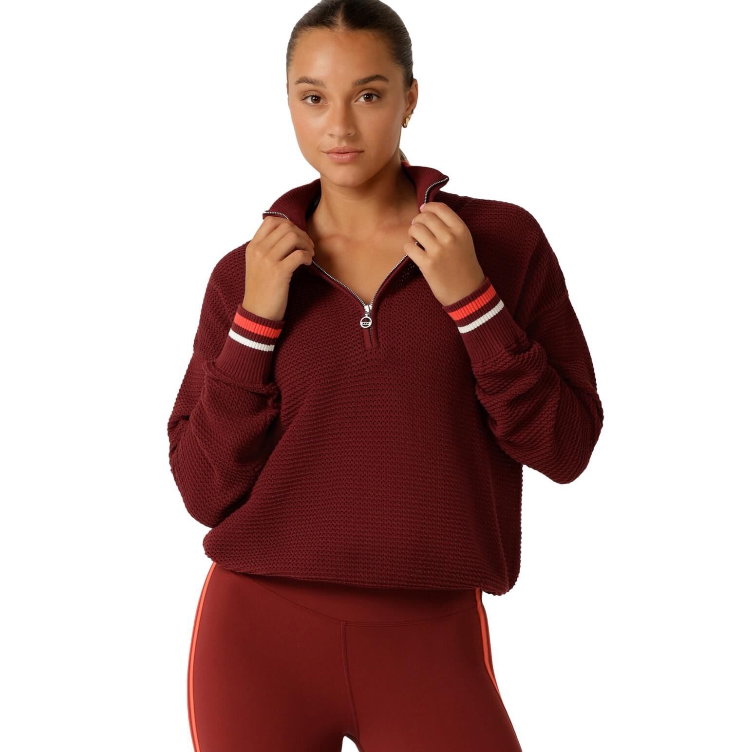 Lorna Jane Iconic 1 2 Zip Knit Top Ballantynes Department Store