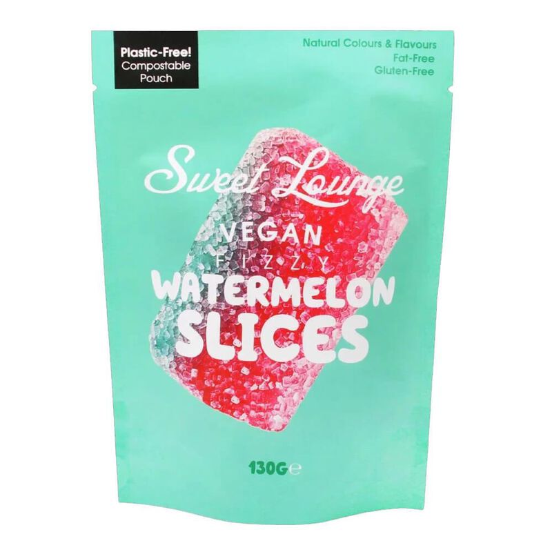 Sweet Lounge Vegan Fizzy Watermelon Slices Pouch 130g image number 0