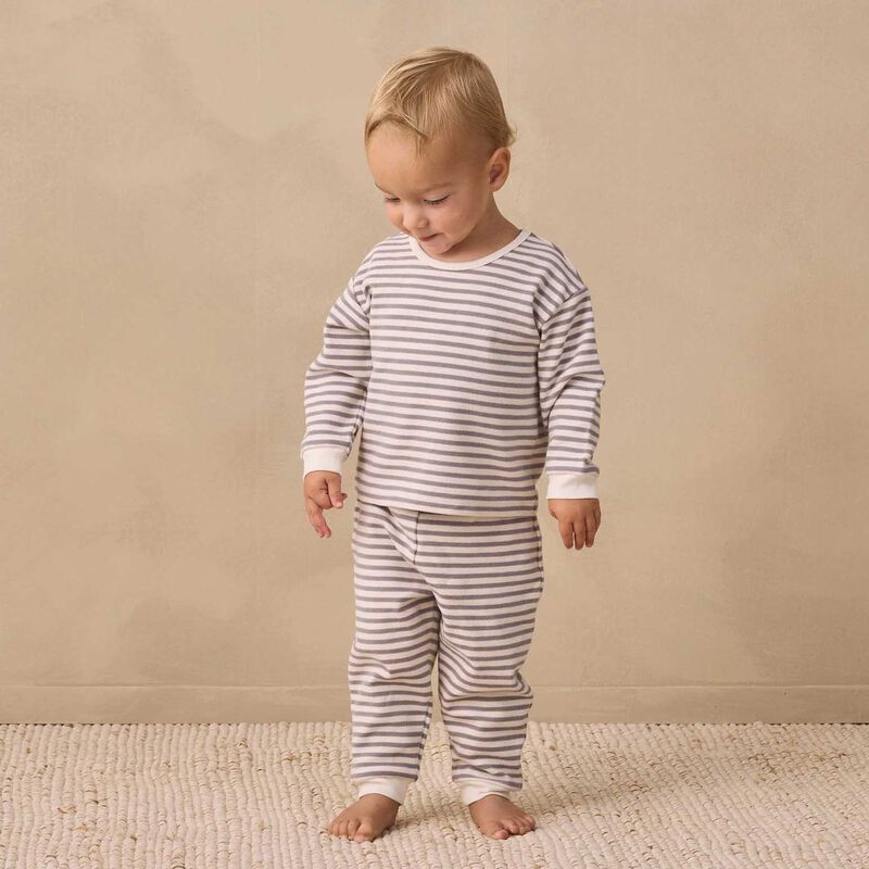 Quincy Mae Cozy Set Stripe 2-5Y image number 1