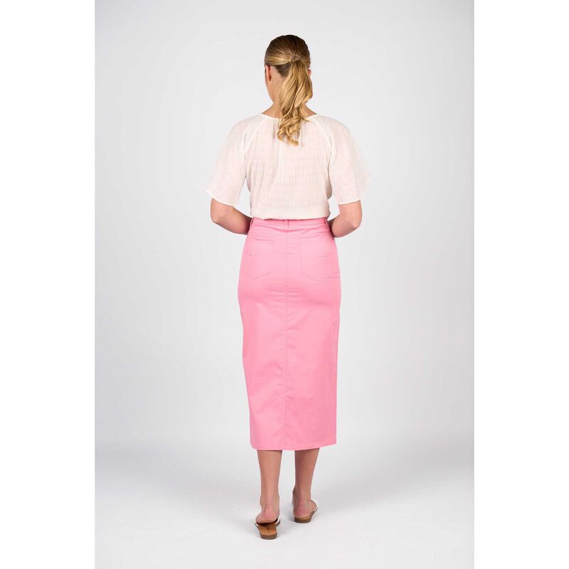 Vassalli Mid Length Denim Skirt image number 4
