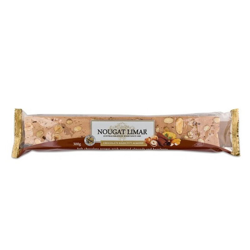 Nougat Limar Chocolate Almond & Hazelnut Log 300g image number 0