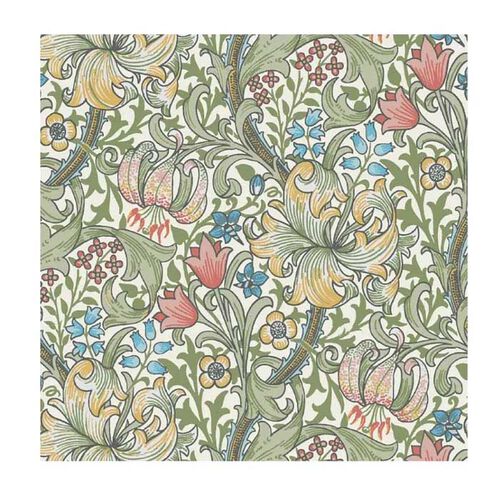 IHR William Morris Golden Lily Green Cocktail Napkin