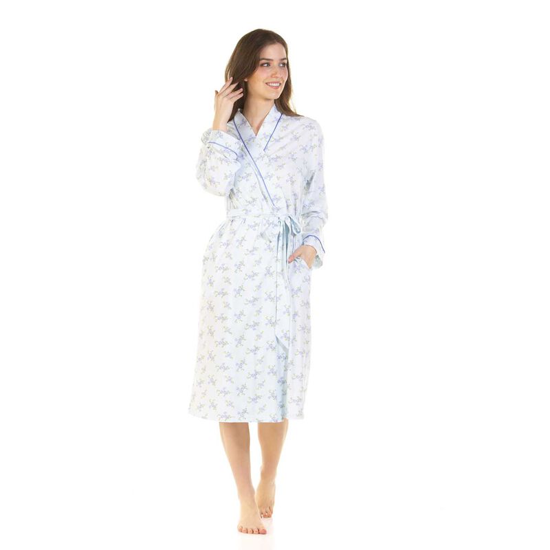 La Marquise Primrose In Bloom Cotton Rich Wrap Robe image number 2