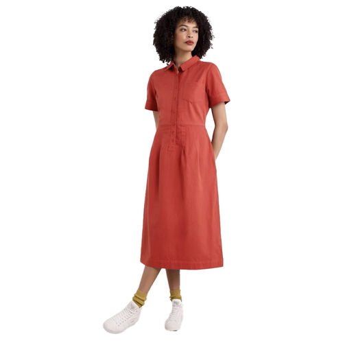 Seasalt Cornwall Birch Glade Dress Dark Cinnamon