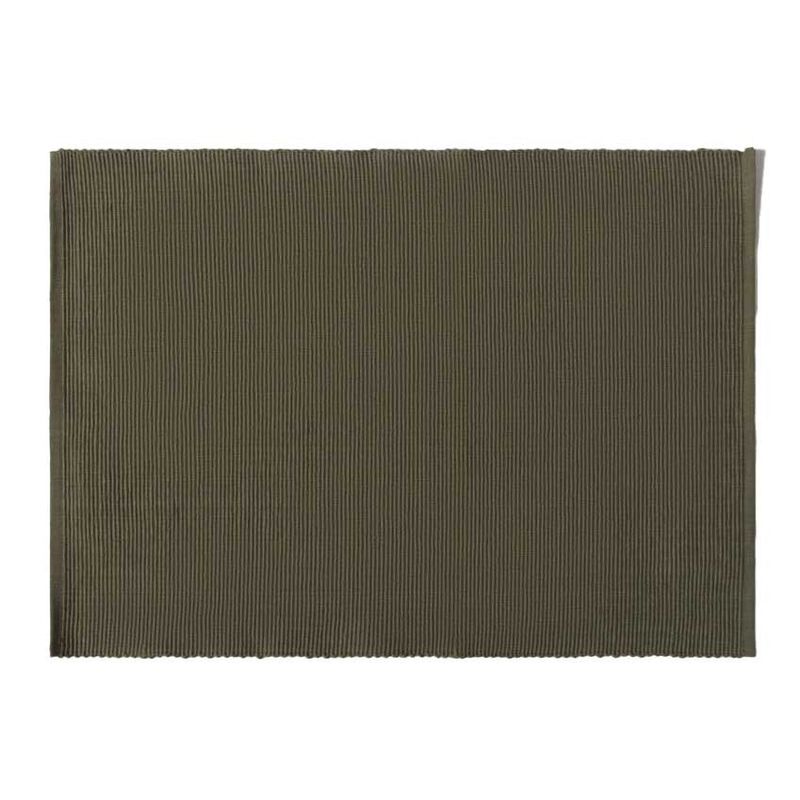 Città Ribbed Placemat Set Of 4 Olive 36.5x50cm image number 0