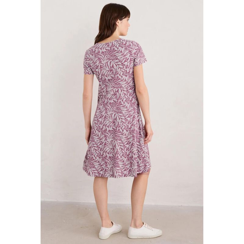 Seasalt Cornwall Enor Dress Dune Fronds Heather image number 1