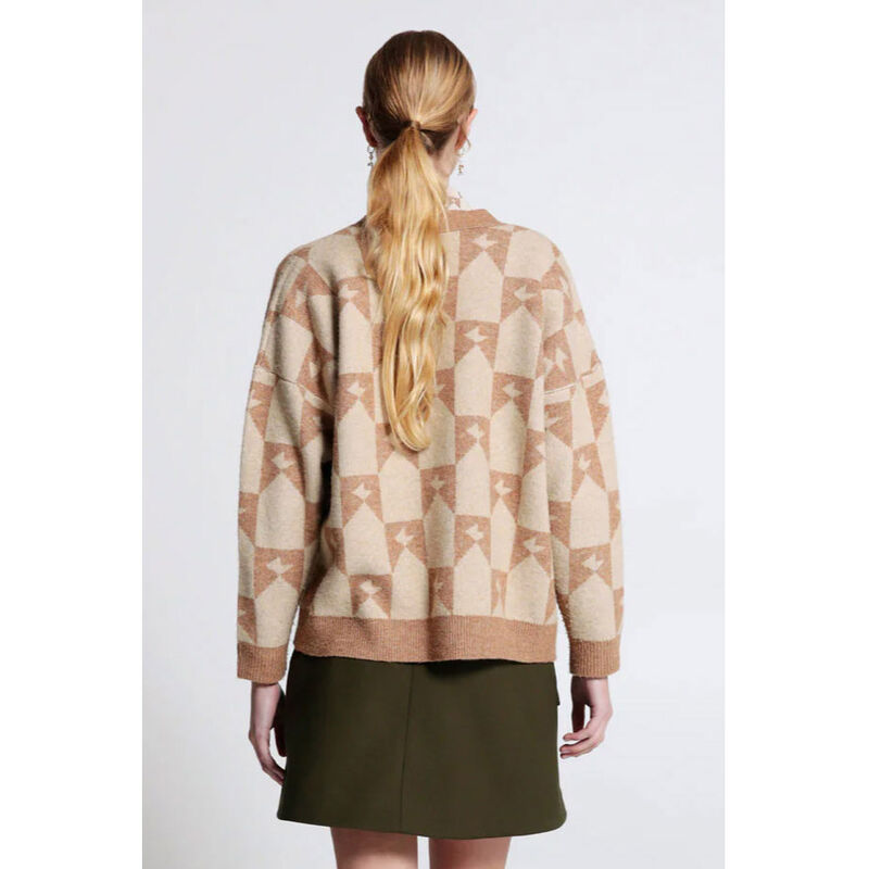 Karen Walker Monogram Chunky Cardigan image number 1