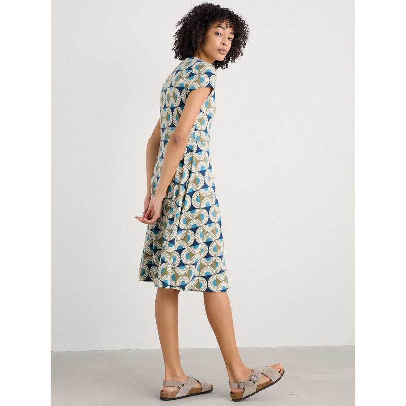 Seasalt Cornwall Pier View Dress Sun Geo Poseidon image number 1