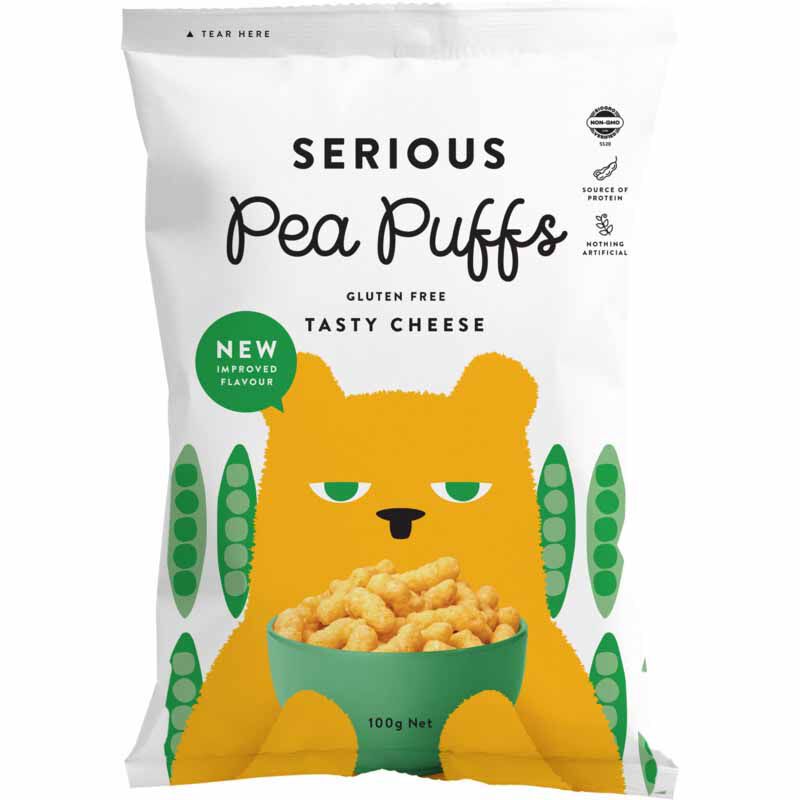 Serious Pea Puffs Tasty Cheese 100g image number 0