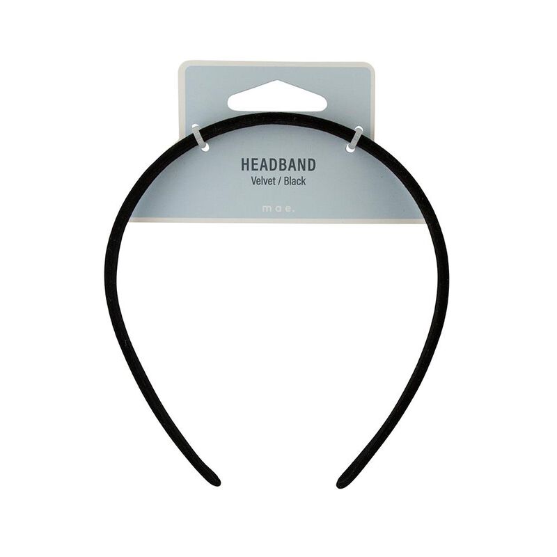 Mae Headband Velvet Black image number 0
