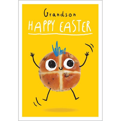 Image Gallery Hotcross Bun Grandson Easter Card