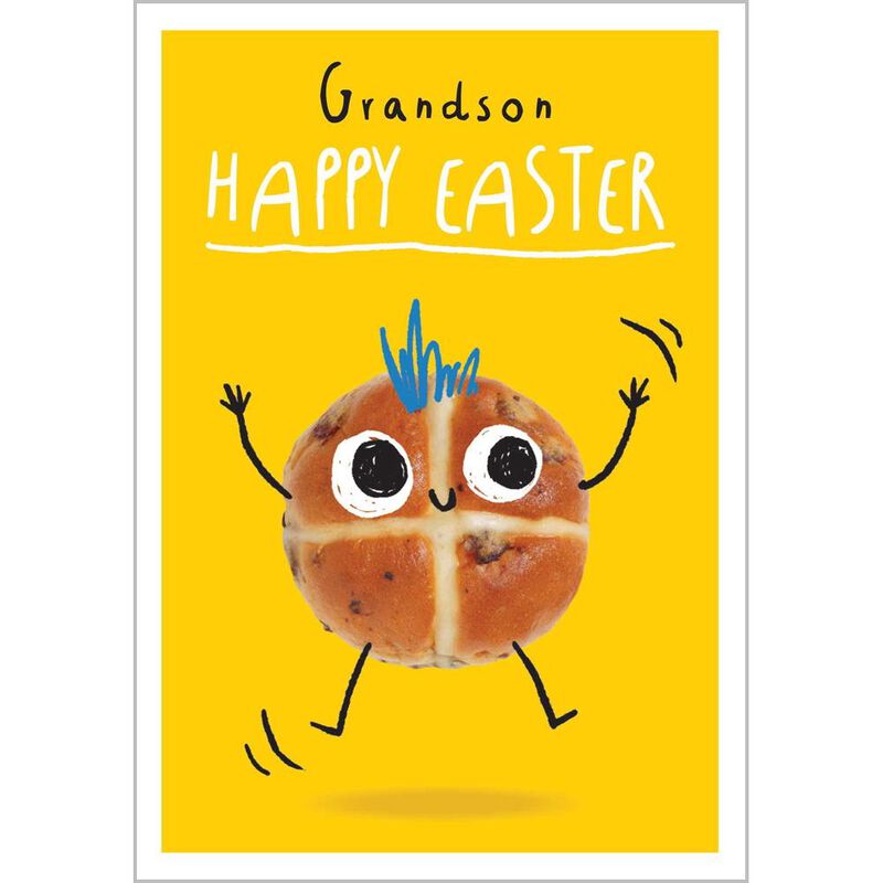 Image Gallery Hotcross Bun Grandson Easter Card image number 0