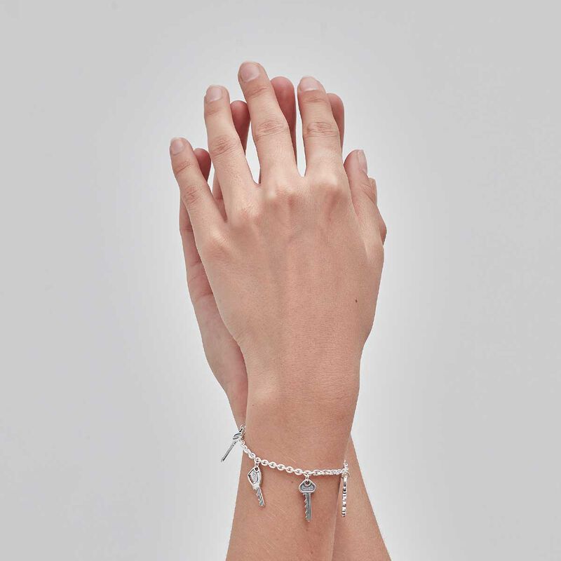 Stolen Girlfriends Club Mini Key Charm Bracelet image number 1