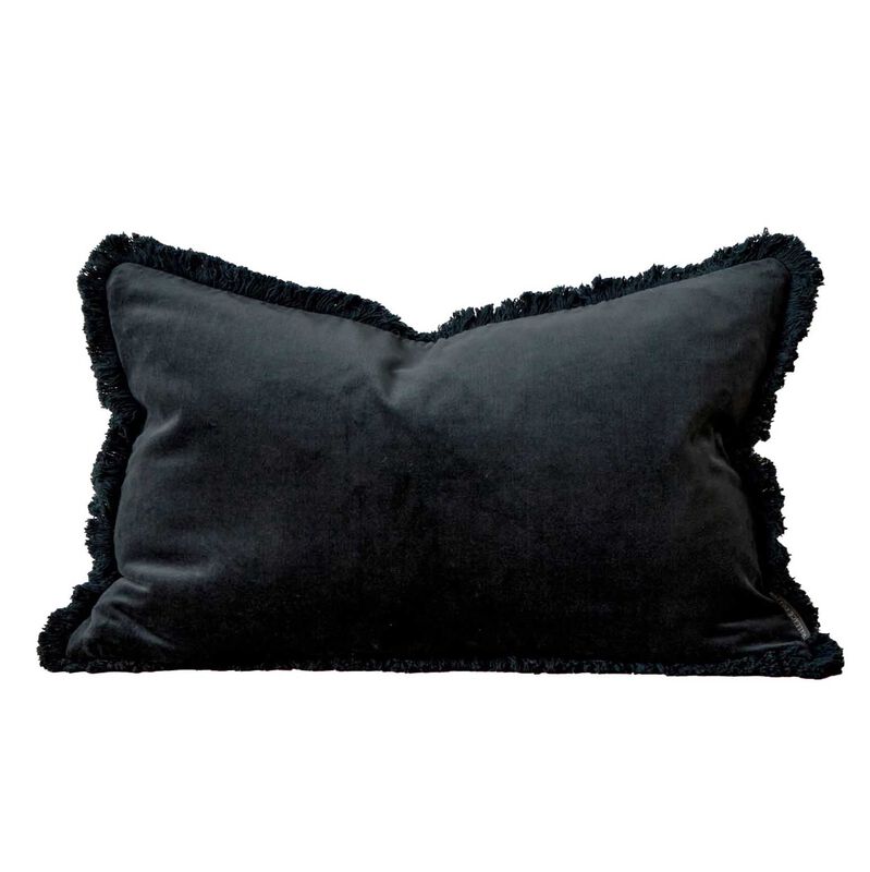 Wallace Cotton Maison Velvet Rectangle Fringed Cushion Cover image number 0