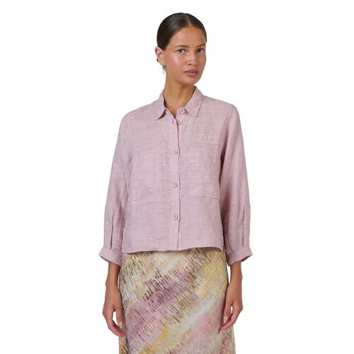 Naturals By O & J Radish Linen Jacket