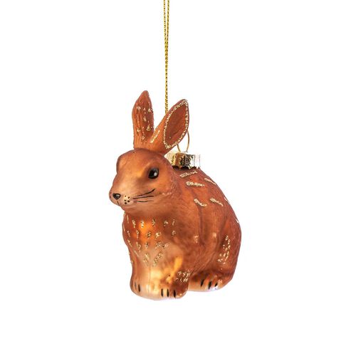 Sass & Belle Woodland Bunny Shaped Bauble