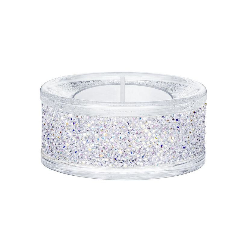 Swarovski Shimmer Tea Light Holder - Purple image number 0
