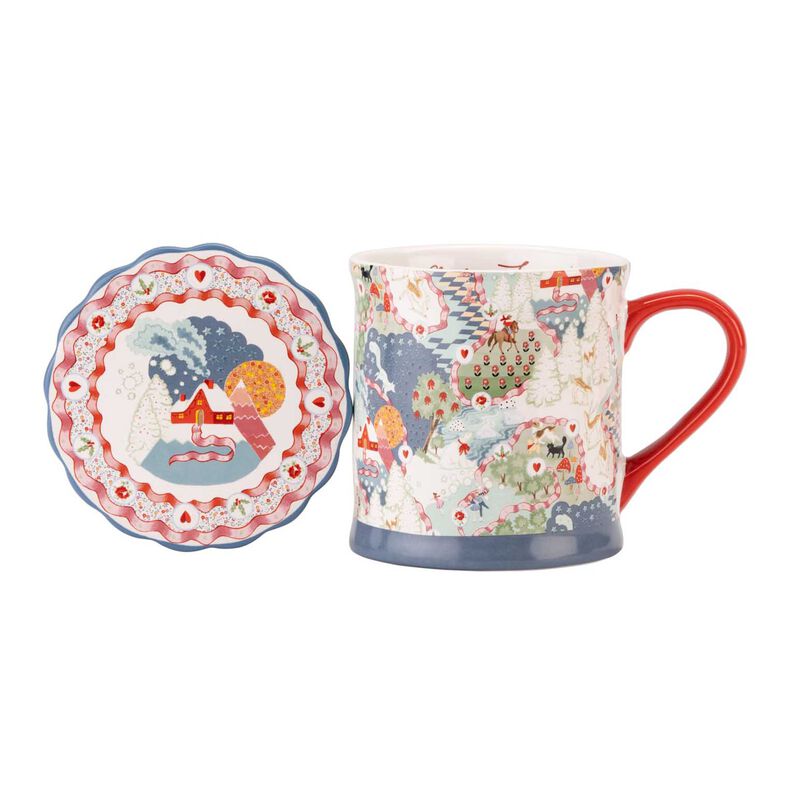 Cath Kidston Xmas Journey Mug And Coaster image number 1
