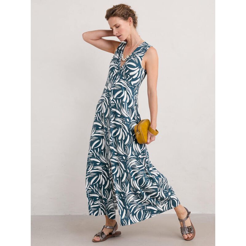 Seasalt Cornwall S/L Sanderling Dress Dune Marks Pool image number 3
