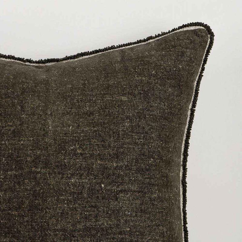 Baya Sutton Cushion With Feather Inner 55x55cm - Olive image number 2