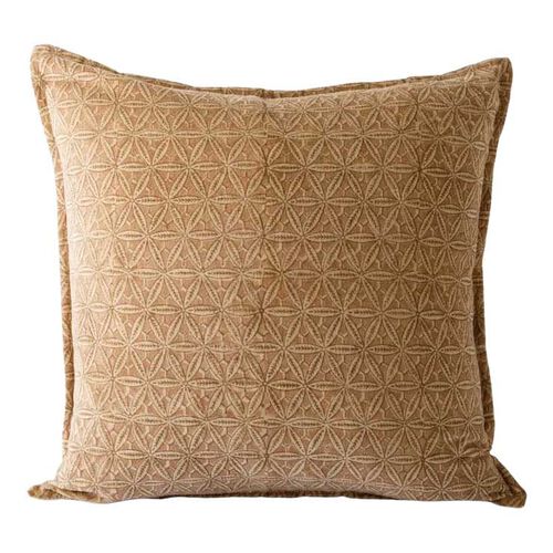 French Country Amelie Handblock Velvet Cushion Cover