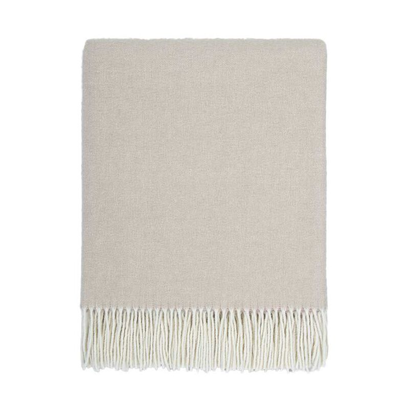 Baya Mosman 100% Merino Wool Throw 140x200cm - Oyster image number 0