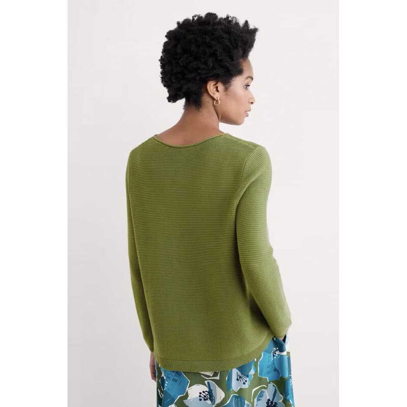 Seasalt Cornwall Makers Jumper Dark Citron image number 1