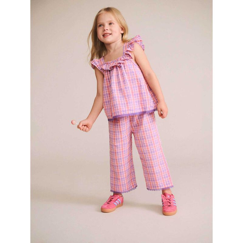 Huxbaby Tropical Check Tie Top 3-5Y image number 2