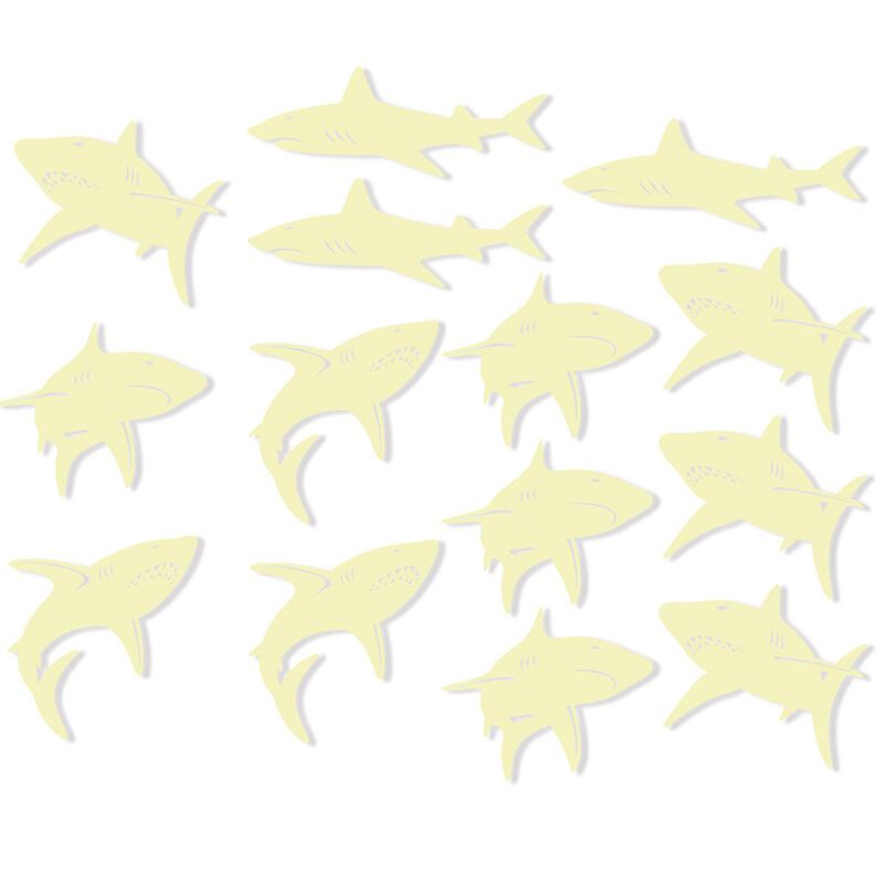 Voodle Glow In The Dark Sharks 14 Pack image number 1