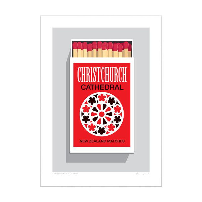 Glenn Jones Art A4 Print - Matchbox Christchurch image number 0